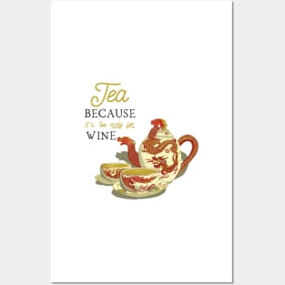 Tea set with a hand drawn circles in pantone colors 2021 Posters and Art